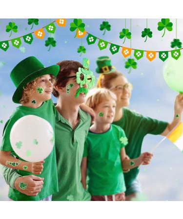 340 Pcs Shamrock Glitter Body Jewelry Stickers | St. Patrick's Day Accessories | Glitter Face & Clover Stickers for Women | Parade Party Favors & Decorations - Buy Online on SooperMarket.com