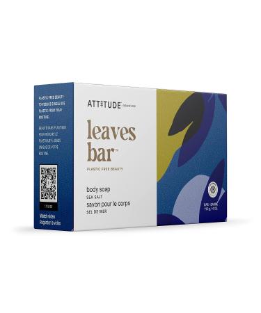 ATTITUDE Sea Salt Body Soap Bar - 4 oz | EWG Verified, Plastic-Free, Vegan & Cruelty-Free - Buy Online on SooperMarket.com