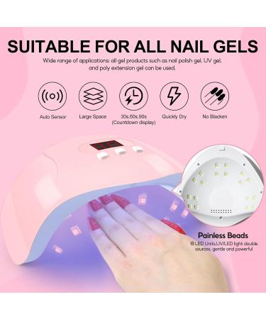 COSCELIA Gel Nail Kit | 36W Nail Lamp | 12 Colours Gel Nail Polish Set | All Seasons Starter Set | DIY at Home | Gift for Women - Buy Online on SooperMarket.com