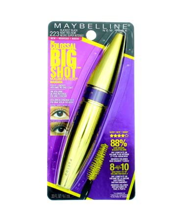 Maybelline Volum' Express Colossal Big Shot Washable Mascara 223 Blackest Black (2 Pack) - Buy Online on SooperMarket.com