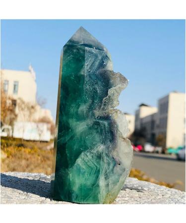 Natural Crystal Rough Natural Fluorite Crystal Tower Decoration Gift Decoration feng Shui 1pc (Size : 400-500g) - Buy Online on SooperMarket.com
