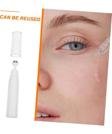 Mikinona Essential Oil Creami Eye Creams Cosmetics Applicator Refillable Cream Bottle Eye Cream Bottle with Roller Tool Essence Container White Travel Bottle Portable - Buy Online on SooperMarket.com