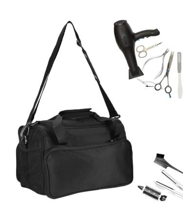 Portable hairdressing bag anggrek hairdressing bag tool bag Large capacity hairdressing case with shoulder strap hair styling bag for equipment portable hairdresser set hairdresser bags black