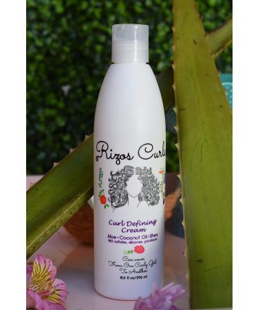 Rizos Curls Curl Defining Cream | For Defined, Bouncy, Shiny Curls | Frizz-Free, Voluminous Hair | With Aloe Vera, Shea Butter & Coconut Oil - Buy Online on SooperMarket.com