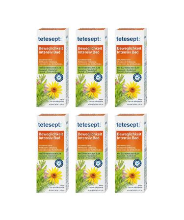 6x tetesept Mobility Intensive Bath Oil With 5 Essential Oils 125ml each