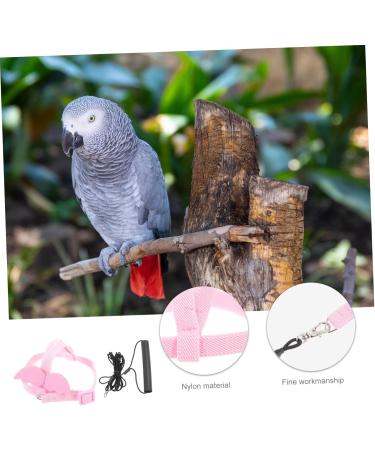 Beavorty 4 Sets Bird Leash Suspend Bird Training Bird Flying Harness Bird Harness Leashes Vest Clothing 12X6X1.3CMx4pcs Pinkx4pcs - Buy Online on SooperMarket.com