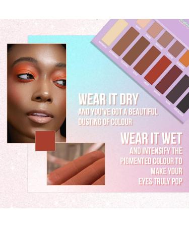 Best Pro Eyeshadow Palette Matte - 16 Highly Pigmented Vegan Shades for Warm Natural Smoky Eye Makeup - Buy Online on SooperMarket.com