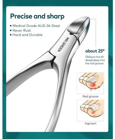 MR.GREEN 8-in-1 Professional Manicure Set - Stainless Steel Pedicure Kit for Nail Care - Portable Grooming Tools in Green - 8 Pieces - Buy Online on SooperMarket.com