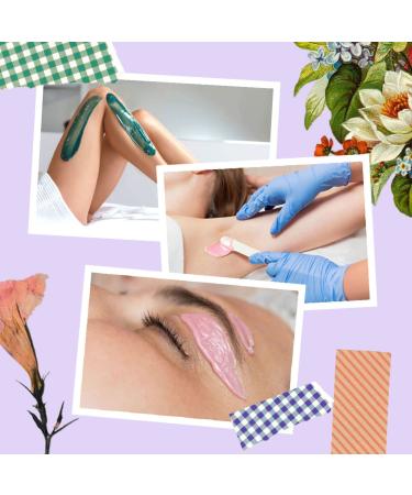 Waxing Kit with Hard Wax Beans - Painless Hair Removal for Women Men - At Home Waxing Kit for Sensitive Skin - Includes Wax Warmer and Applicator Sticks - Eyebrow, Armpit, Bikini, Brazilian - Buy Online on SooperMarket.com