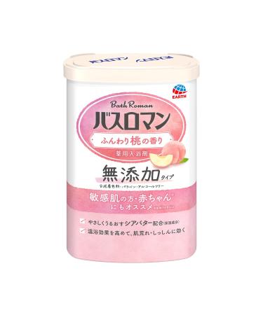 (Non-Medicinal Products) Bath Romance Additive Free Bath Salt Soft Peach Scent (SCENT) Soft Peach (Hot Water Color) Natural Yellow (Transparent) * Food Derived Pigment IS Used 600G