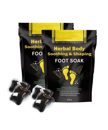 Fulvic Soak Detox Parasite Bath Fulvic Soak Herbal Detox&Shaping Cleansing Foot Soak Beads Fulvic Foot Soak Body Detox Foot Soak Beads For Relax Your Body (10PCS)