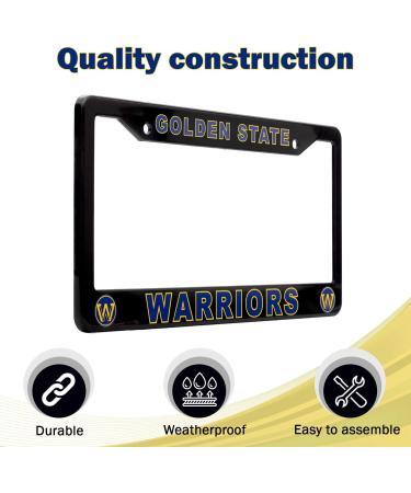 Golden State Warriors License Plate Frame - Black, 12.25 x 6.25 - Ideal Gift for Sports Fans - Slim Design - Buy Online on SooperMarket.com