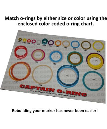 Bob Long G6R Gen6 Color Coded 3X Oring Rebuild Kit by Captain O-Ring - Buy Online on SooperMarket.com