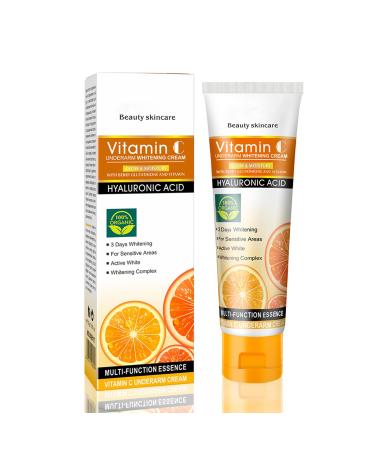 Underarm Whitening Cream Armpit Whitening Cream Skin Lightening Cream Vitamin C Bleaching Cream for Dark Skin & Private Parts Fade Melanin on Knees & Elbows & Leg & Sensitive & Intimate Parts