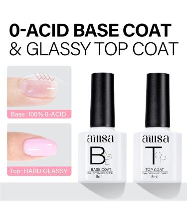 AILLSA Pastel Pink Gel Nail Polish Set Lavender Purple Lilac Orange Macaron Gel Polish with Base and Top Coat Long Lasting All Season Color Soak Off U V L ED Manicure Art Salon DIY at Home 7Pcs 8ML Pink Macaron - Buy Online on SooperMarket.com
