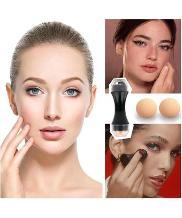 Oil absorbing Volcanic Roller Volcanic Stone Oil Absorption Ball Volcanic Oil Absorbing Roller Reusable Volcanic Oil Absorbing Roller Roller Beauty Stick for Girls and Women Keeping Face Clean - Buy Online on SooperMarket.com