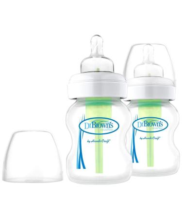 Dr. Brown's Options Wide Neck Glass Bottles  5 Ounce