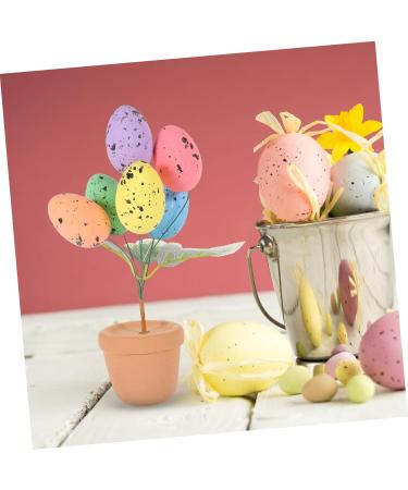 Alipis Easter Eggs Emblems Easter Centerpiece Decoration Egg Bonsai Ornaments Potted Plant Household Picture 2 19.00X7.00X7.00CM - Buy Online on SooperMarket.com