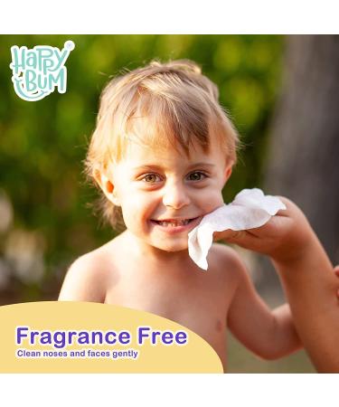 Baby Wipes - HAPPY BUM Saline Baby Wipes  Hypoallergenic  Unscented  180 Count (6 Packs of 30 Wipes) Saline Nose and Face Wipes - Buy Online on SooperMarket.com