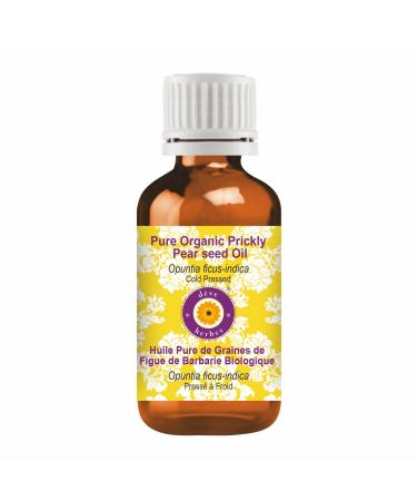 Deve Herbes Pure Organic Prickly Pear Seed oil (Opuntia ficus-indica) Cold Pressed 5ml (0.16 oz)