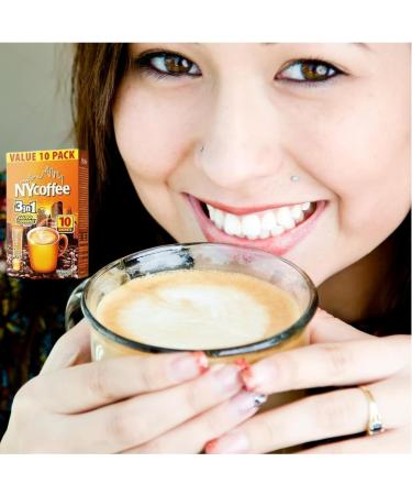 NYCoffee 3 in 1 sachets & NYCoffee 2 in 1|3 Flavours Instant Coffee- Salted Caramel White Coffee With Sugar & White Coffee Bundled with Temas Store Coffee Stirrers |30 Sachets| Add Hot Water & Stir - Buy Online on SooperMarket.com