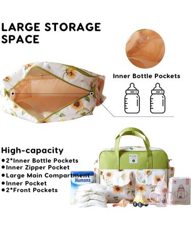 SONARIN Stylish Large Capacity Baby Nappy Changing Tote Bag with Changing Mat - Deer Design - Buy Online on SooperMarket.com