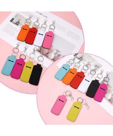 Sliverdew 8 Pcs Chapstick Holder Key Chain - Lip Balm Sleeve Pouch & Lipstick Keychain for Women - Ideal Travel Accessories - Buy Online on SooperMarket.com