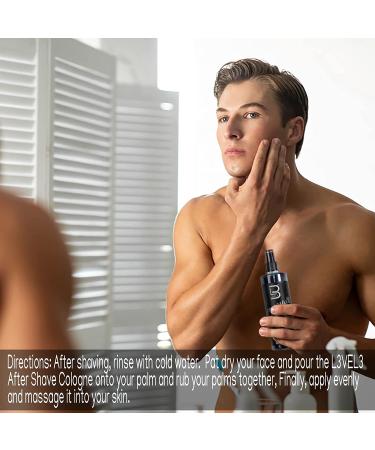 L3 Level 3 After Shave Spray Cologne - Skin-Softening & Refreshing Formula for Face - Moisturizing & Soothing - Midnight Scent - Buy Online on SooperMarket.com