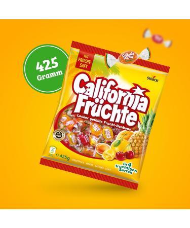 California Fruits Filled Candies 425g - Juicy Fruit Varieties | International Shipping - Buy Online on SooperMarket.com