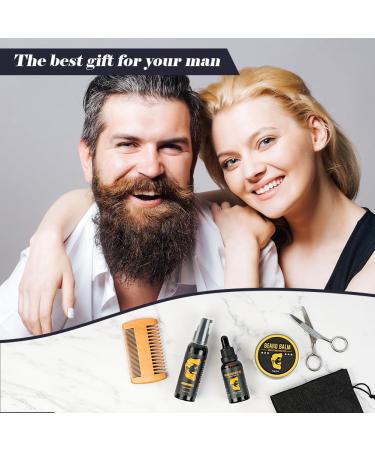 Shop Bartwachstumset: 6PC Beard Care Set - Oil Shampoo Balm & More for Optimal Beard Growth - Perfect Gift for Men & Women - Buy Online on SooperMarket.com