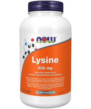NOW - L-Lysine 500mg 250 Capsules