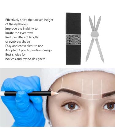 Precision Eyebrow Measuring Tool | Stainless Steel 3-Point Compass for Microblading | Eybrowing Template Lineal - Buy Online on SooperMarket.com
