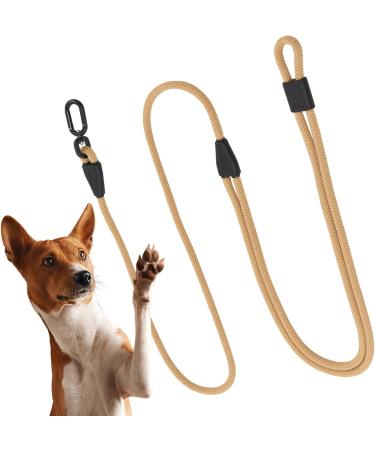 Hands-Free Dog Leash - 2m Adjustable Belly Belt | 3-in-1 Running & Training Leash for Large & Small Dogs - Beige - Buy Online on SooperMarket.com