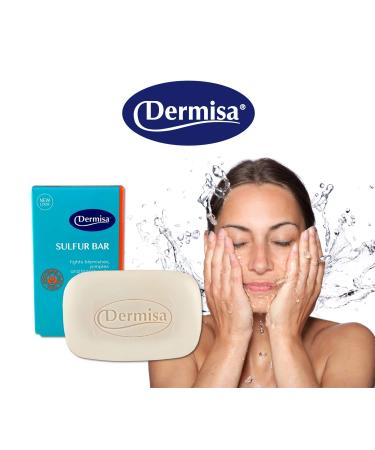 Dermisa Sulfur Bar with Aloe Vera for Oily Acne-Prone Skin - 3 oz (Pack of 3) - Buy Online on SooperMarket.com