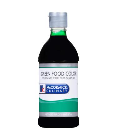 McCormick Culinary Green Food Coloring, 16 fl oz - One 16 Fluid Ounce Green Liquid Food Coloring, Add Vivid Green Color to Cakes, Cookies, Icings and More