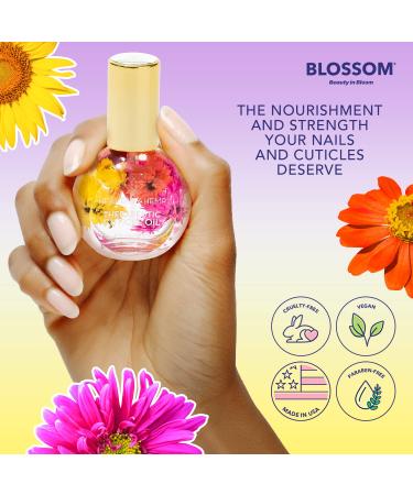 Blossom Heavenly Hemp Spring Bouquet Cuticle Oil - 0.42 fl oz - Moisturizing, Strengthening, Made in USA - Buy Online on SooperMarket.com