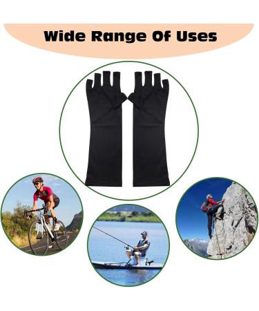 KASESSS 3 Pairs UV Gloves for Gel Nails Fingerless UV Protection Gloves Nail Art Anti UV Gloves Lightweight Nail Gloves UV Protection UV Lamp Gloves for Protect Hands from UV Light Lamp Dryer - Buy Online on SooperMarket.com