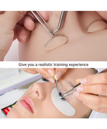 Embagol 2 Pairs Replaced Eyelids for Makeup Training | Removable & Realistic Eyelash Practice | Soft-Touch Rubber - Buy Online on SooperMarket.com