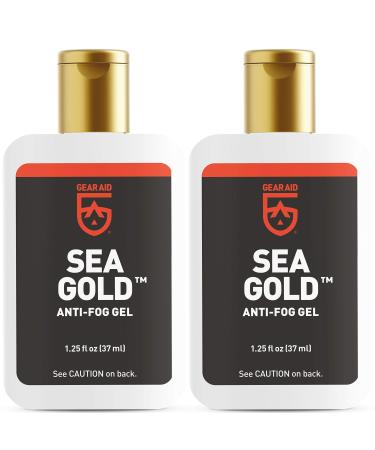 Gear Aid Sea Gold Anti-fog Gel Coating for SCUBA Dive Masks, 1.25 oz, 2 Pack