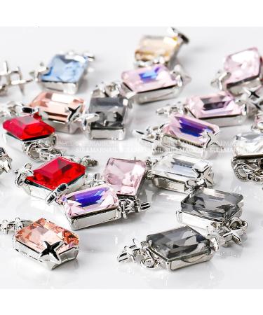 5pcs Fashionable Embellishments In A Unique Rectangle Shape For Parties And Weddings Water Red - Buy Online on SooperMarket.com