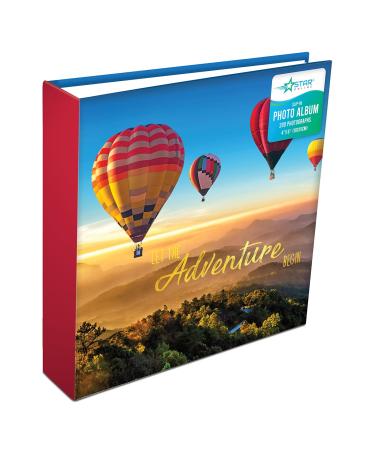 Photo Albums 6x4 Memo Slip in Holds 200 Photos 4 x 6 (Hot Air Balloon)