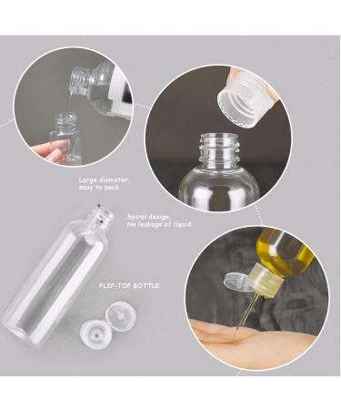 8 Pack 20ml Transparent Travel Spray Bottles | Refillable Cosmetic Containers for Men & Women | Free Labels Included - Buy Online on SooperMarket.com