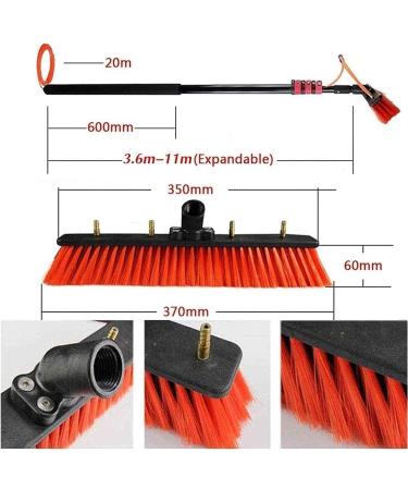 Window Cleaning Pole Elescopic Extension Cleaning Pole Carbon Fiber Telescopic Rod Photovoltaic Panel Cleaning Equipment For Trucks Windows Window Glass Wall 35cm Brush Head 12M/39FT - Buy Online on SooperMarket.com