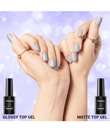 Ohuhu 12 Colors Gel Nail Polish Set with UV Light Kit - Glossy and Matte Top Coat - 36W UV LED Lamp - Soak Off Manicure Gift for Girls - Mothers Day Special - Buy Online on SooperMarket.com