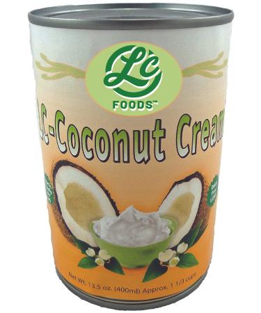 Low Carb Foods Coconut Cream | High Protein | Gluten Free | Diabetic Friendly | No Sugar | Great Taste | Best for Coconut Curry Recipes | Good for Health & Kids | Non-GMO | Unsweetened 13.5 oz 440ml