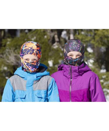 BLACKSTRAP Kids The Hood Dual Layer Neck Gaiter - Black | Cold Weather Warmer for Children - Buy Online on SooperMarket.com