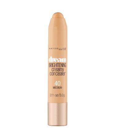 Maybelline New York Dream Brightening Creamy Concealer, Medium, 0.11 oz. Medium 0.11 Ounce (Pack of 1)