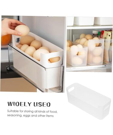 EXCEART 3pcs Small Shelf And Containers for Organizing Bin Fruit Container Size Holder Refrigerator Transparent 25.5X9.5X8.5CM - Buy Online on SooperMarket.com