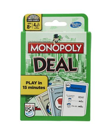 MONOPOLY Deal Card Game, Quick-Playing Card Game for 2-5 Players, Easter Basket Gifts, Game for Families and Kids Ages 8 and Up (Amazon Exclusive)
