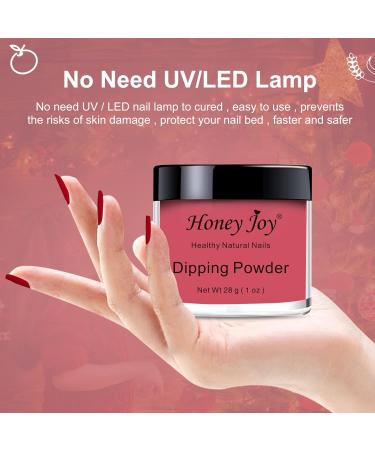28g/Box Elegant Red Dipping Powder - No Lamp Cure, Gel Polish Effect | HJ-ND064B-No.53 - Buy Online on SooperMarket.com